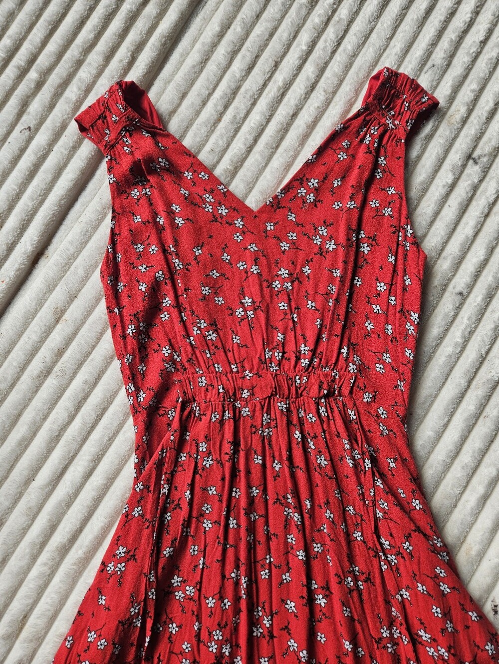 mercer & madison Red Floral Mini Dress